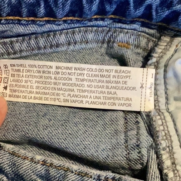 Forever 21 Button Fly Cut Off Denim Shorts T36* 42625 - Picture 5 of 5